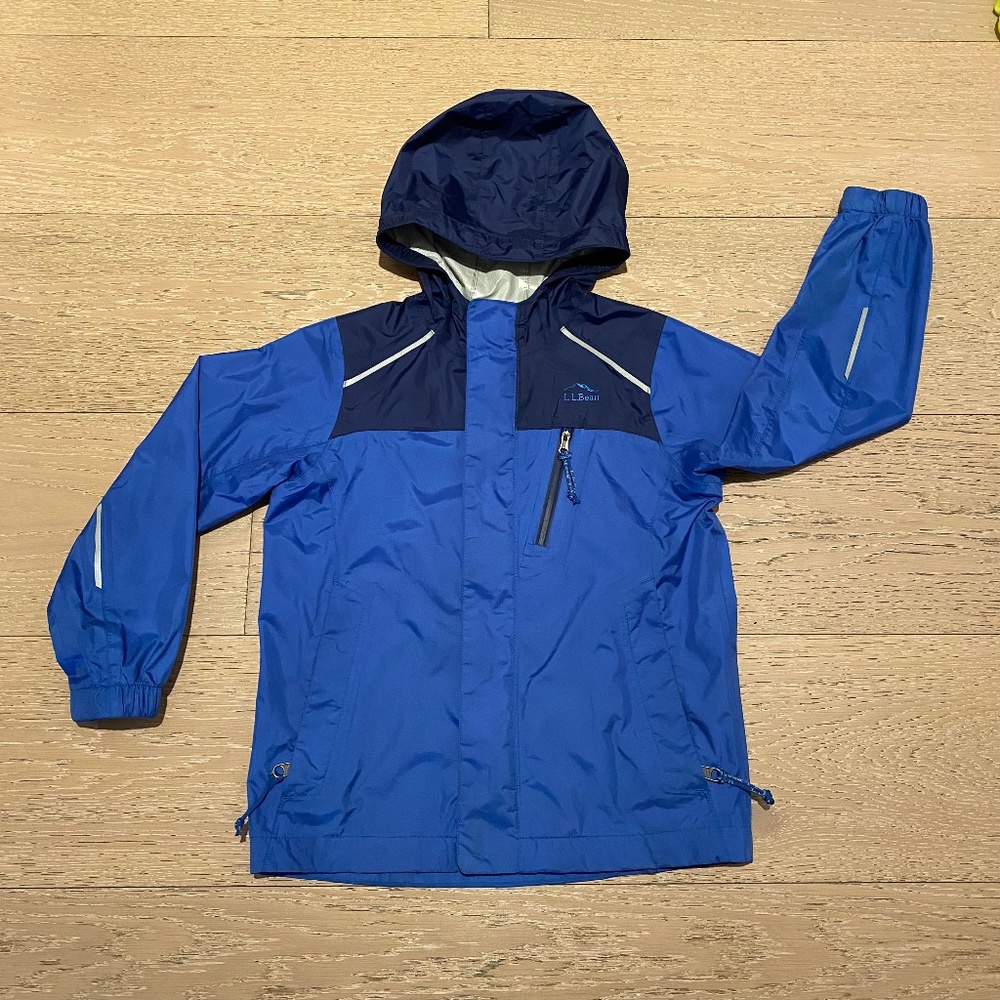 L.L. Bean Kids' Trail Model Rain Jacket, Size M/5-6